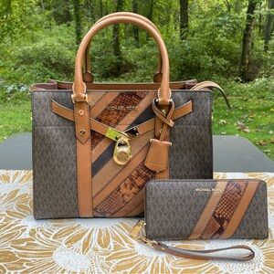 Michael Kors Nouveau Hamilton Satchel Bag & Wallet